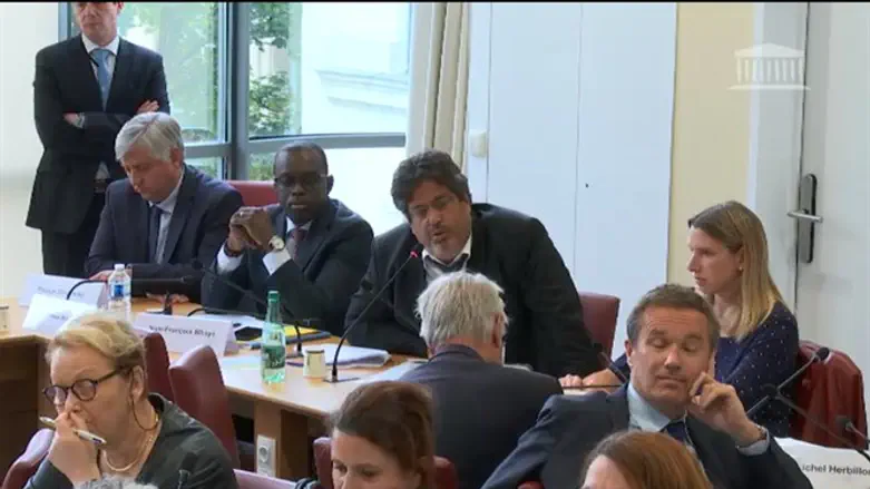 Meyer Habib during the parliamentary debate