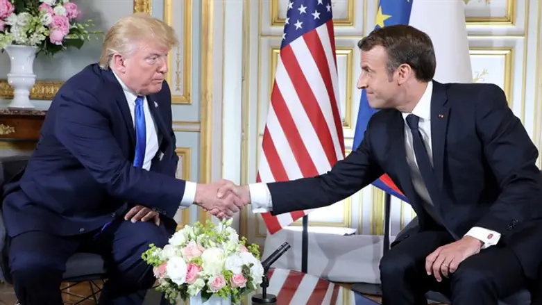 Donald Trump and Emmanuel Macron