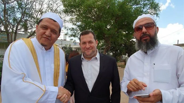 Imam Hassan Shalghumi, Yossi Dagan and Sheikh Abu Khalil Tamimi.
