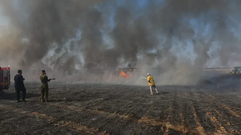 Palestinian Arabs riot along Gaza border