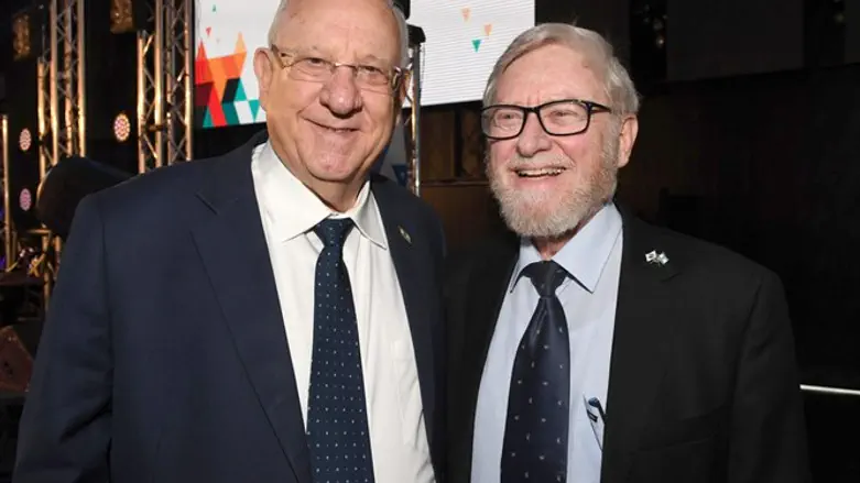 הנשיא ריבלין עם המבקר הפורש, יוסף שפירא