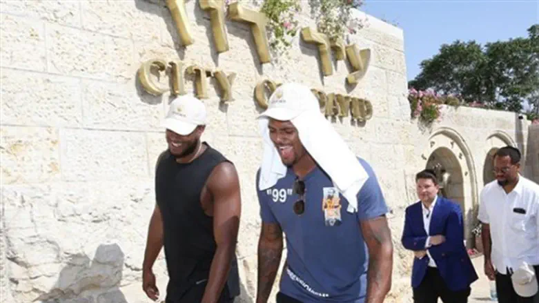 Deshaun Watson at City of David in Jerusalem