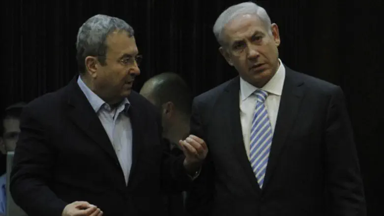 בנימין נתניהו אהוד ברק