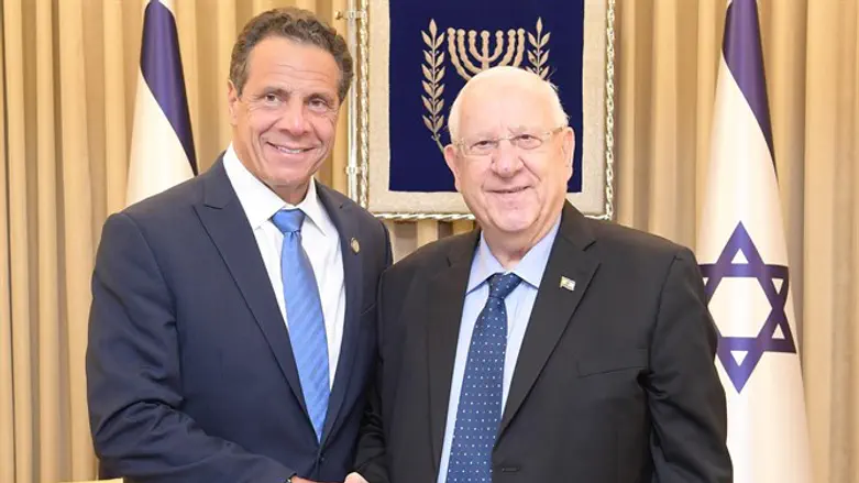 הנשיא ריבלין עם מושל ניו יורק אנדרו קואמו