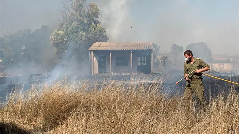 Fire in Gaza envelope