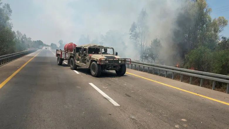 Fire in Gaza envelope