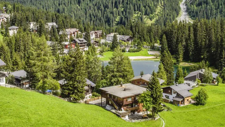 A view of Arosa, Switzerland, in summer