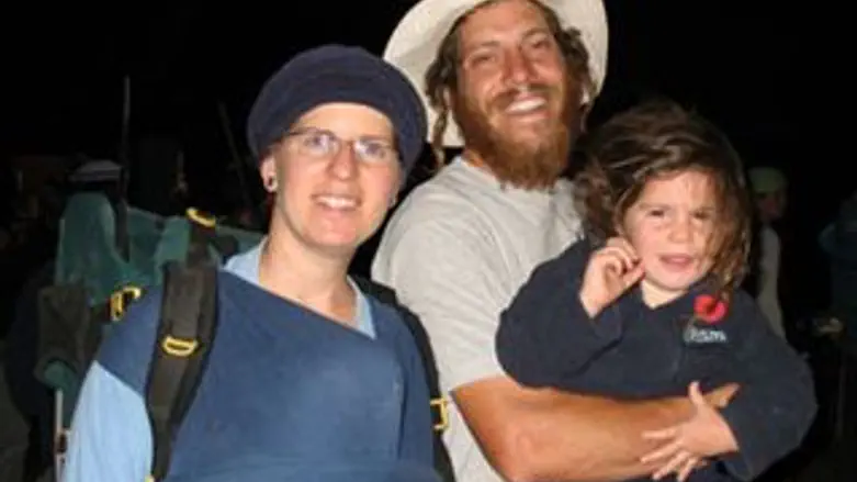 עידו זולדן עם אשתו ובנו