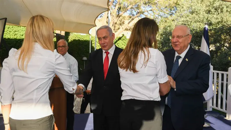 ריבלין ונתניהו בטקס