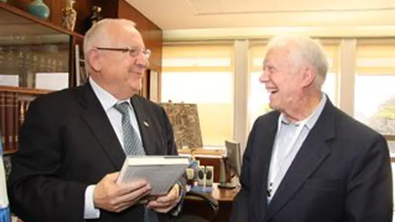 ריבלין וקרטר בפגישתם היום