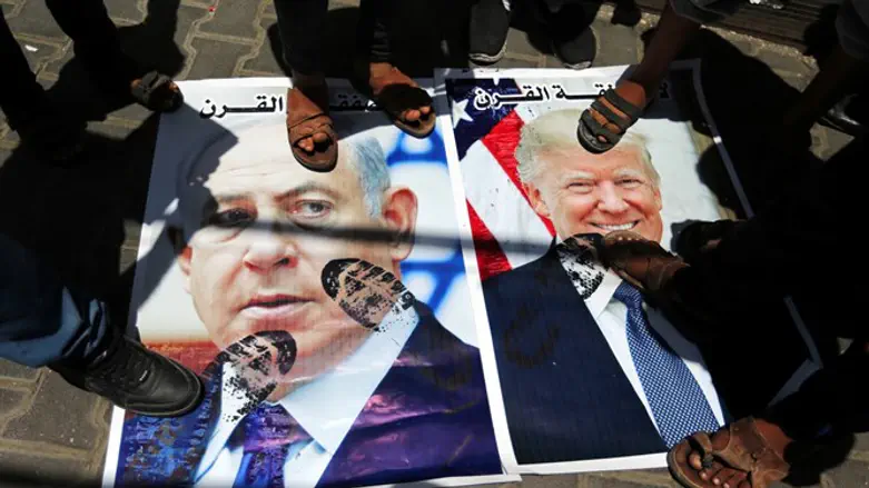 Антиизраильская и антиамериканская демонстрация в Газе