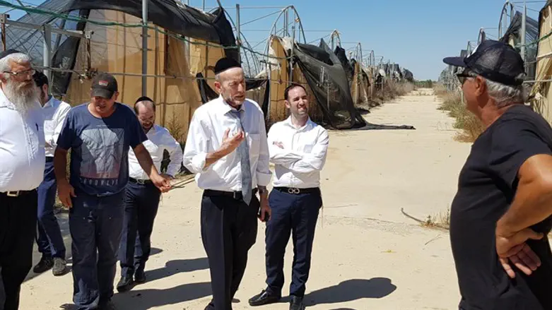 ח"כ מקלב במהלך הסיור