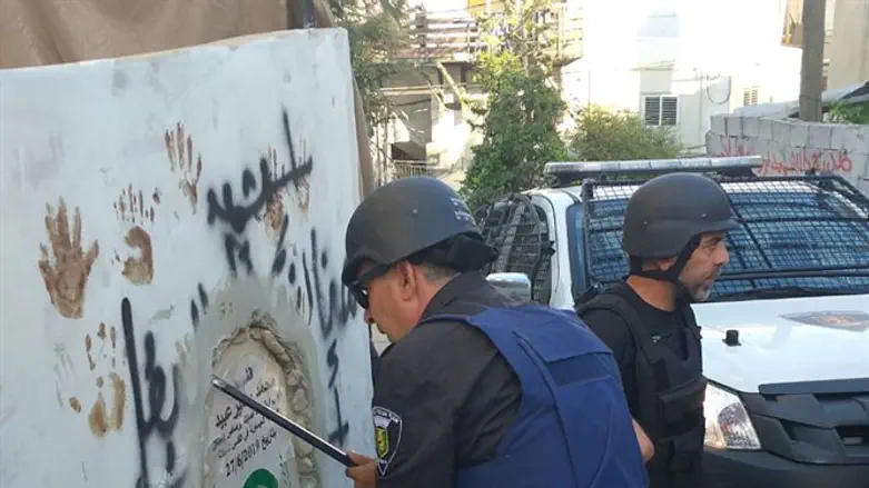 police destroy monument to terrorist