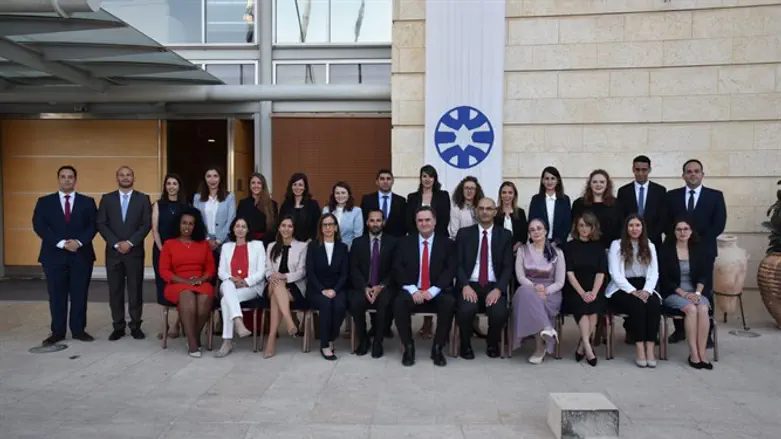 השר כ"ץ עם הצוערים