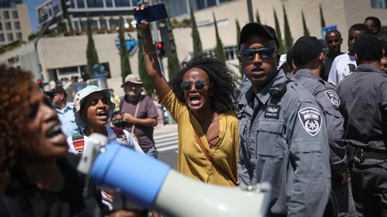 Protesters in Jreusalem