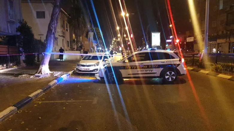 Место нападения на полицейского в Хадере