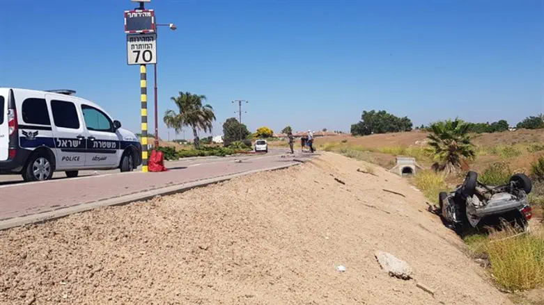 На месте смертельного ДТП в Ган-Явне