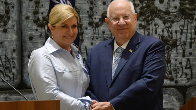 ריבלין עם נשיאת קרואטיה