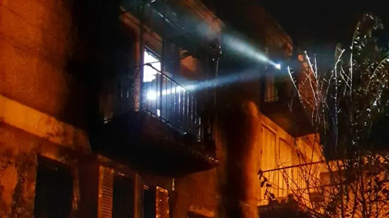 נזקי השריפה בקריית מנחם