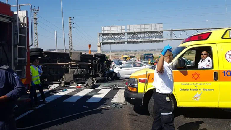 На месте ДТП