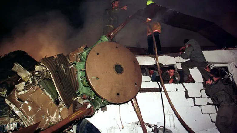 Crash site of two Israeli helicopters that collided mid-air in 1997