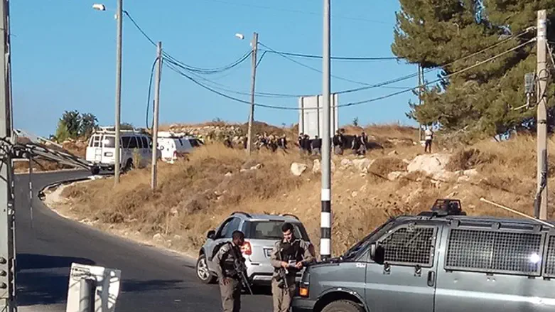 הזירה בה נמצאה גופתו של החייל