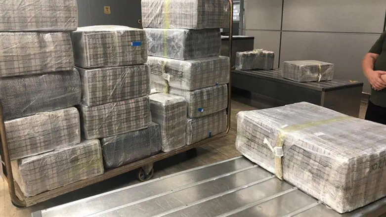 Bags of smuggled cigarettes