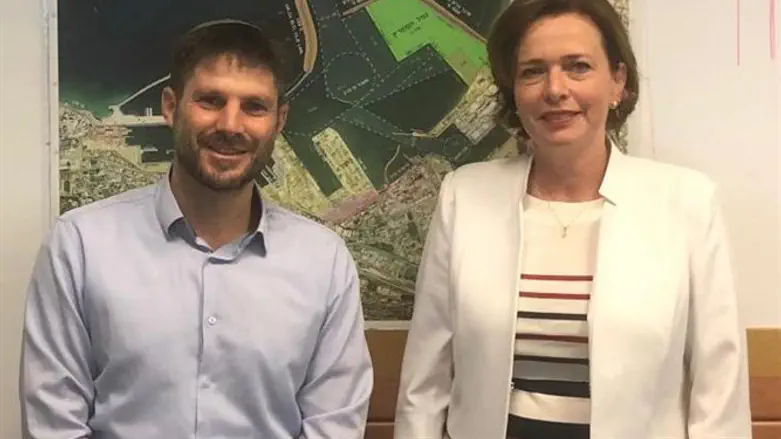 השר סמוטריץ' עם ראש עיריית חיפה