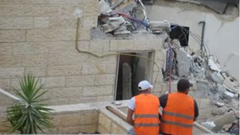 הריסת מבנה בירושלים