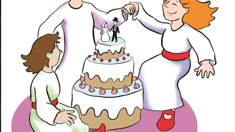 לא צריכים להיות נשואים, ואפילו לא מבוגרים, כדי לשמח חתן וכלה