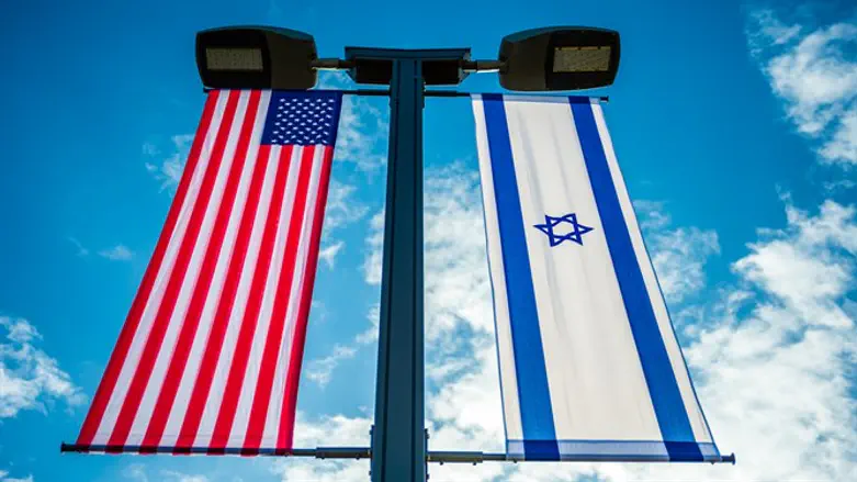 דגלי ישראל וארה"ב, אילוסטרציה