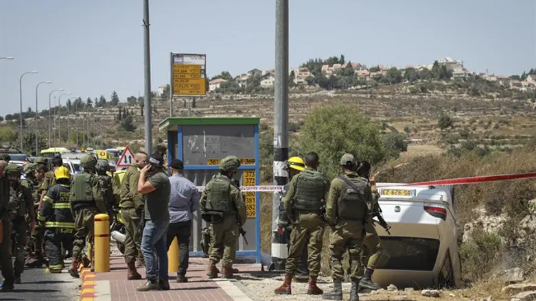Scene of the Elazar ramming attack