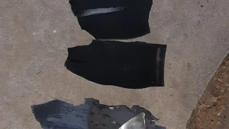 Pieces of a rocket