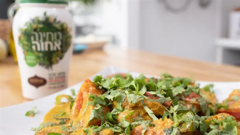 פרגית בקארי טחינה