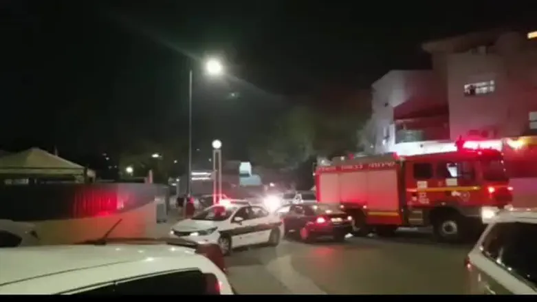 site of rocket impact