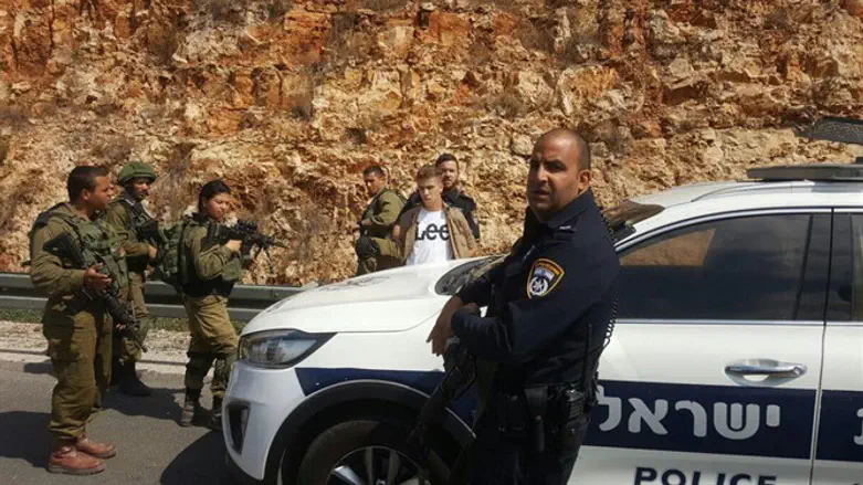 Задержание террориста возле перекрестка Гитай Ависар