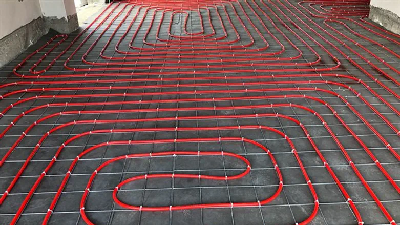 חימום תת רצפתי. אילוסטרציה