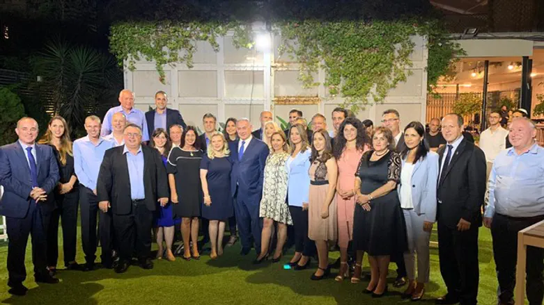 חברי סיעת הליכוד בבית ראש הממשלה