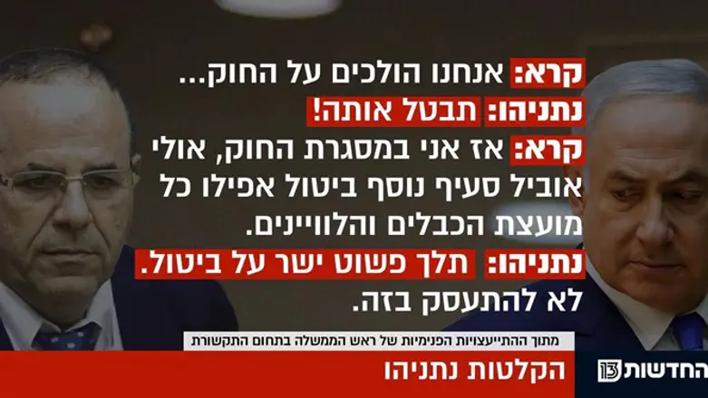 השיחה בין נתניהו וקרא