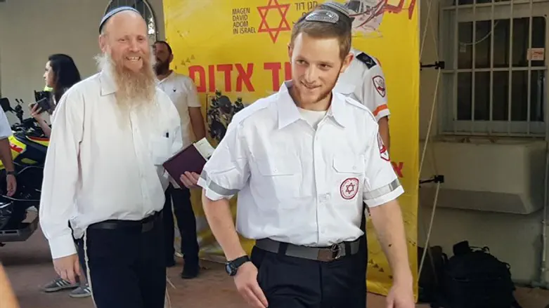Dvir Shnerb with his father