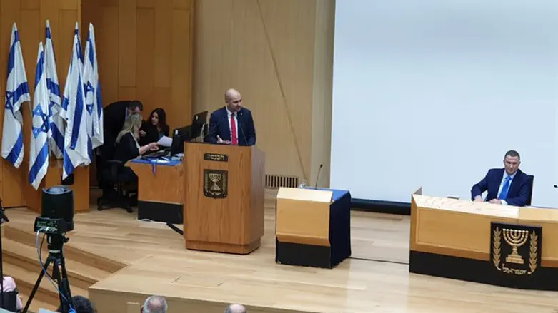 אוחנה בנאומו