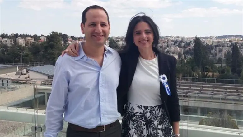 Ophir Shaked with wife Ayelet
