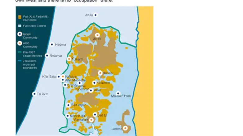Areas A,B,C after Oslo Accords