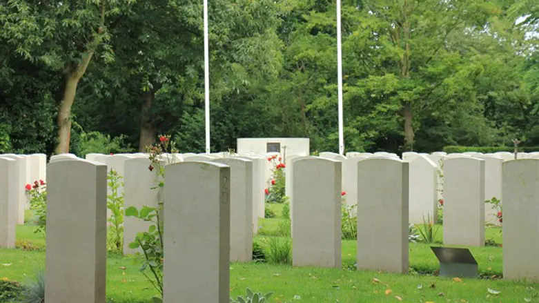 Memorial world war II cemetery in the Netherlands