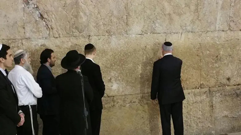 נתניהו בכותל