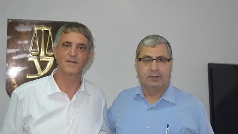 ראש הלשכה עו"ד חימי עם עו"ד רידא ג'אבר