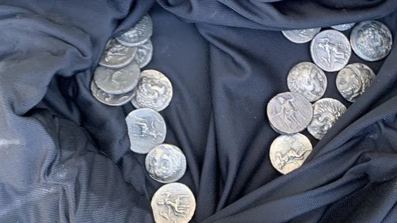 The confiscated coins