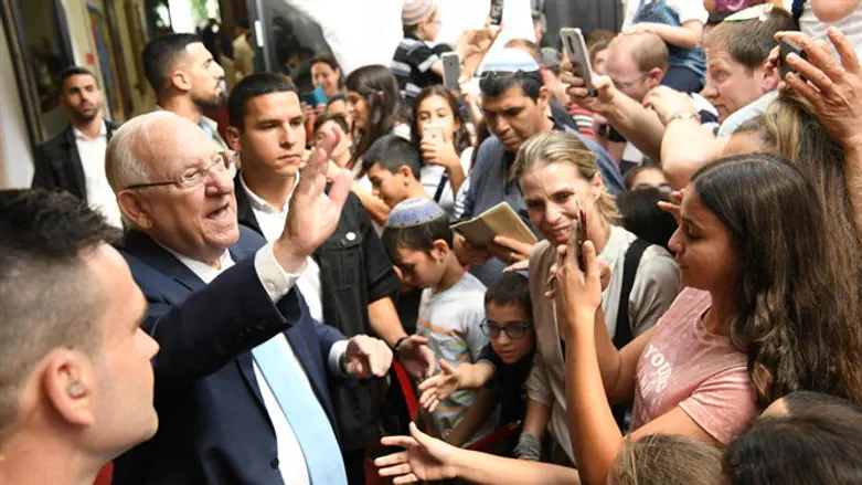 Президент Ривлин встречает гостей