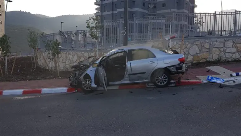 זירת האירוע בנשר