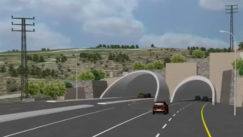 הדמיה של הכביש החדש